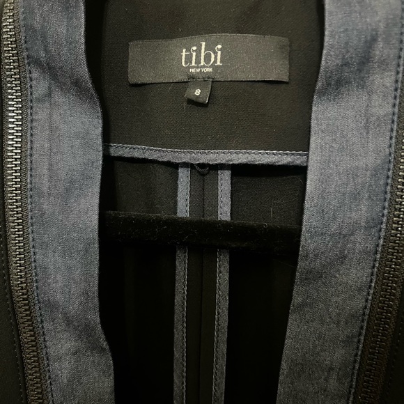Tibi black and denim blazer - Picture 4 of 5
